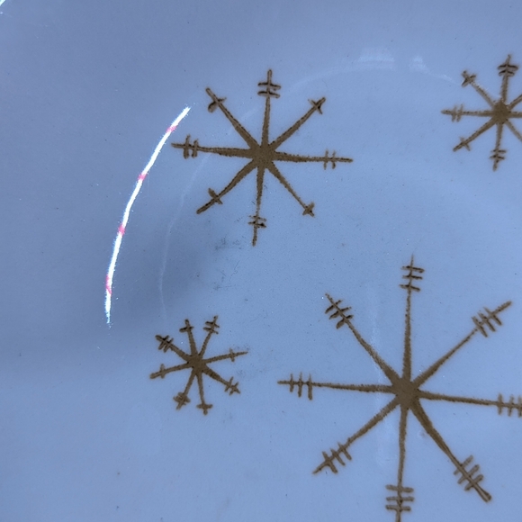 2 pcs. Vintage Star Glow Fruit Dish By Royal China Atomic Space Age MCM - Picture 6 of 7